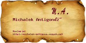 Michalek Antigoné névjegykártya